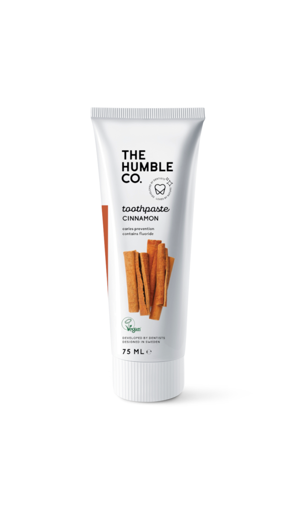 Humble Natural tandkräm Cinnamon (Kanel), helt utan starka kemikalier 75 ml