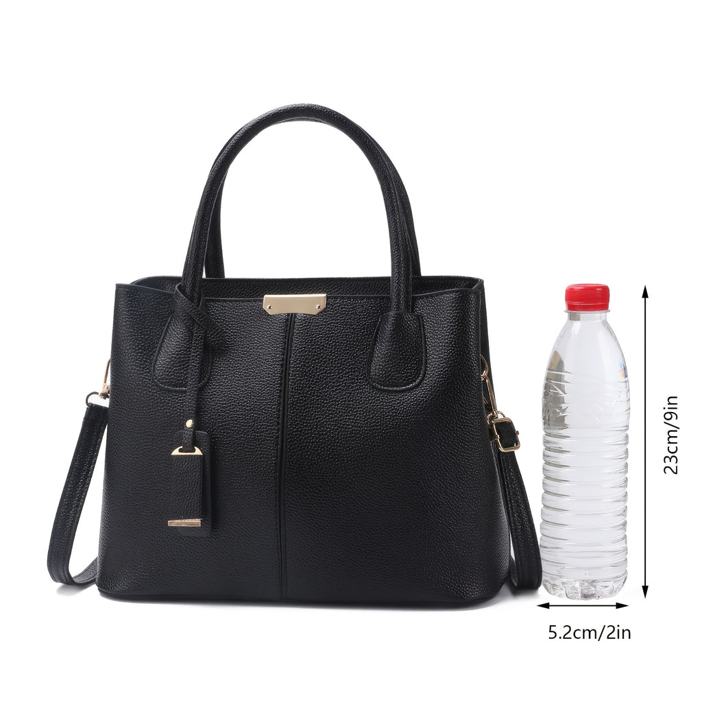 Stylish Black Quilted Tote Bag for Women