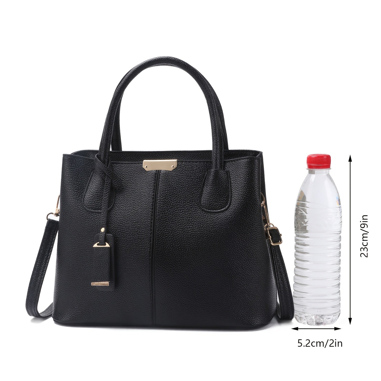Stylish Black Quilted Tote Bag for Women