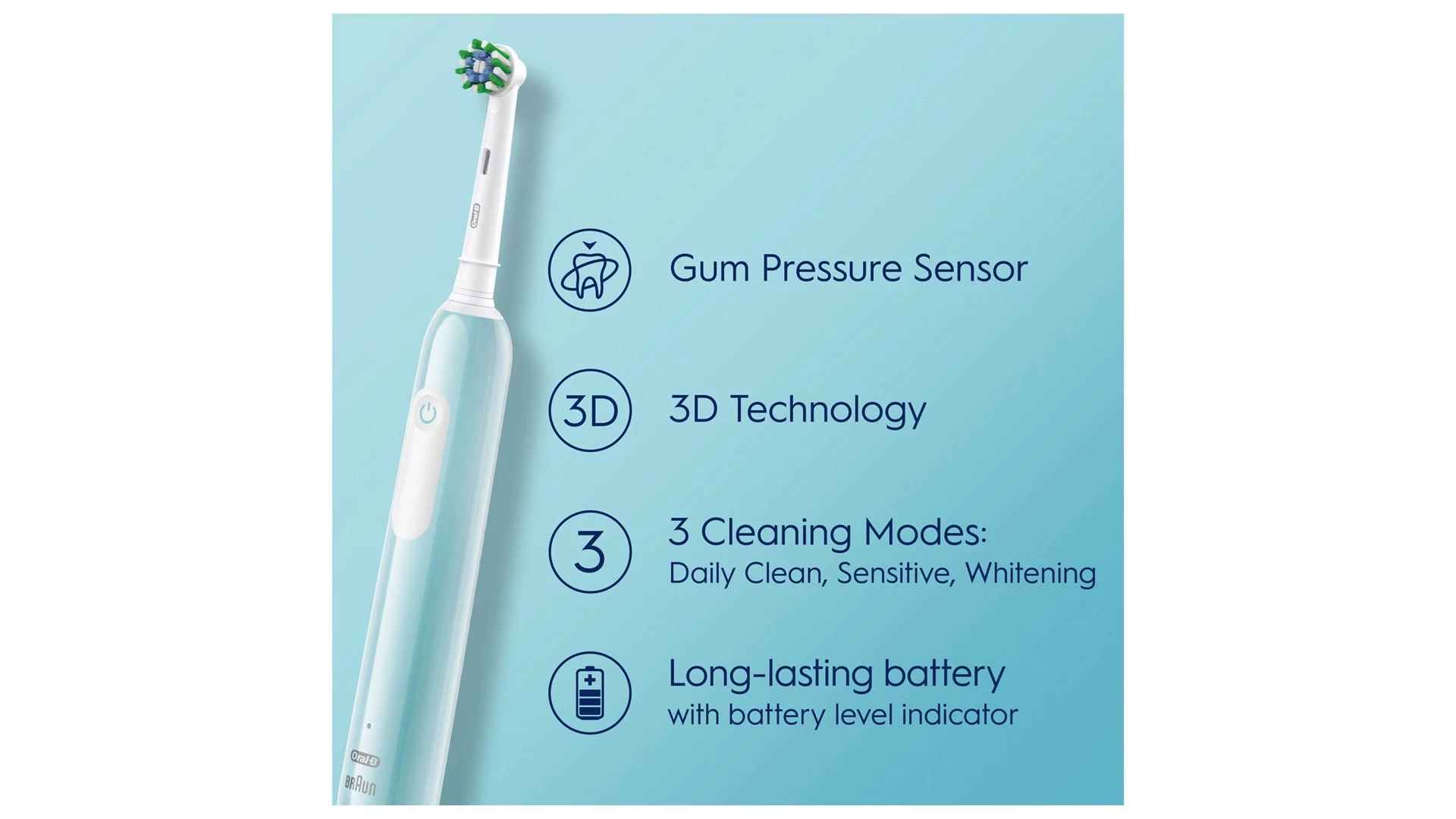 Oral-B Pro Series 1, 2-pack electric toothbrush black &amp; turquoise