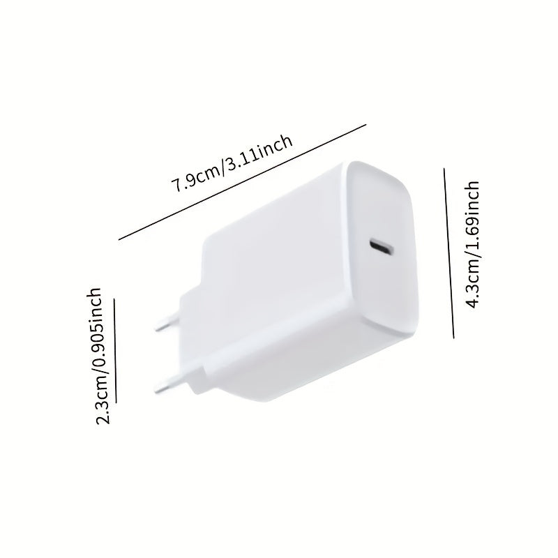 3st/2st/1st USB Typ-C Väggladdare Blockadapter