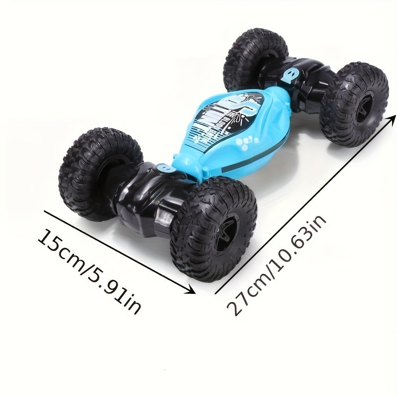 LED-lit stunt RC car with gesture control and climbing