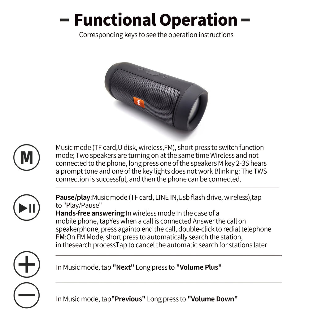 Portable Wireless Stereo Speaker