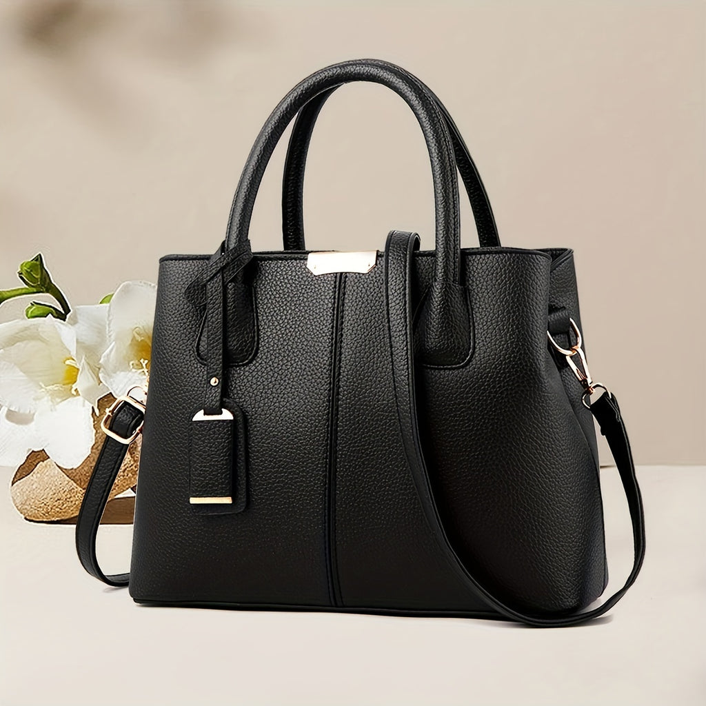 Stylish Black Quilted Tote Bag for Women