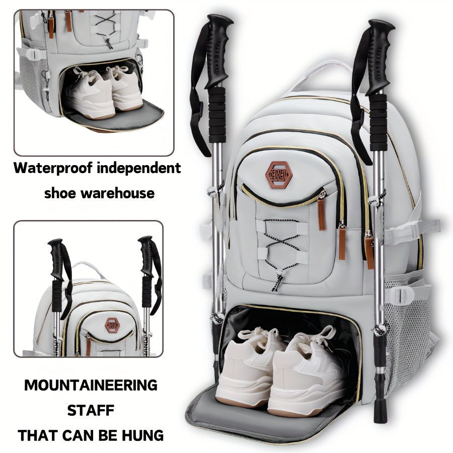 Men's Casual Backpack - Large Capacity Durable Nylon With Multiple Pockets and Portable Laptop Compartment