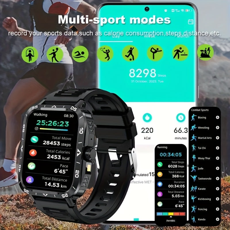 Smartwatch with LED &amp; 100+ sports modes