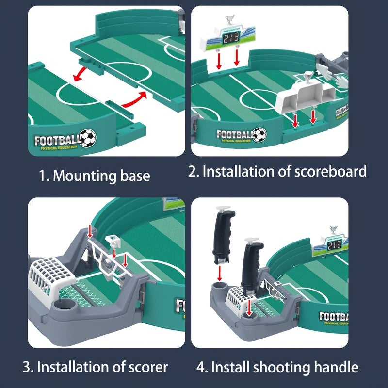 Table football game with 4 balls