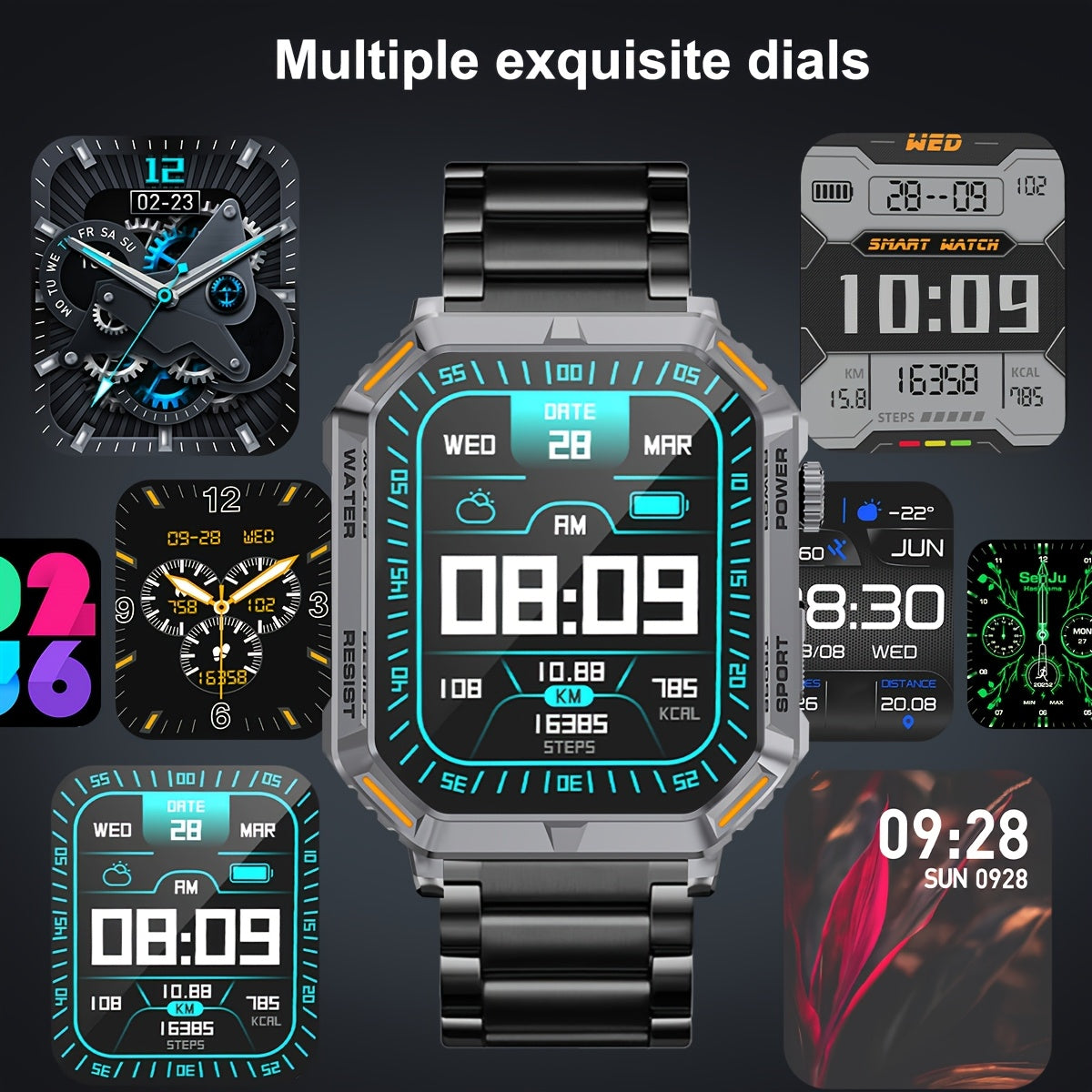 Smartwatch with touchscreen &amp; wireless function