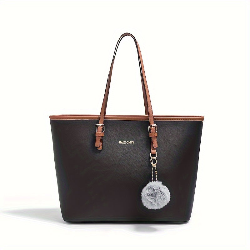 Women's Fashion Tote Bag – Dark Brown Fall/Winter