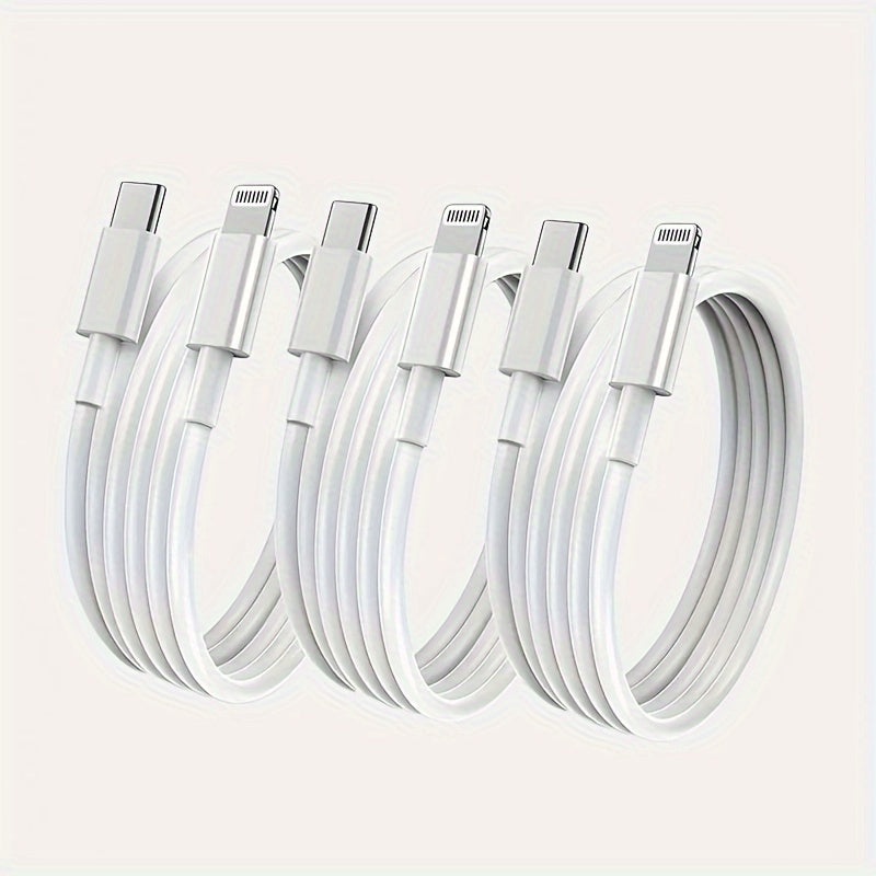 3-Pack Snabbladdningskabel USB-C till Lightning