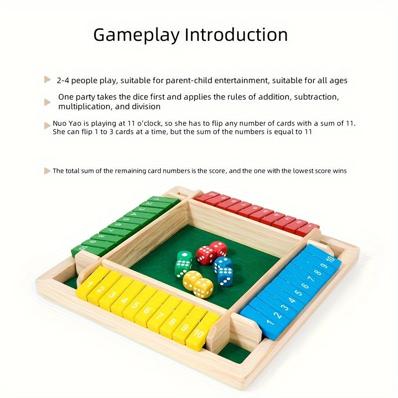 Brädspel Fyrkantigt Flip-Kortspel