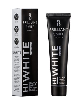 Brilliant Smile Charcoal Black & Coco  Mint – Mot fläckar från kaffe, te, rödvin, snus och cigaretter