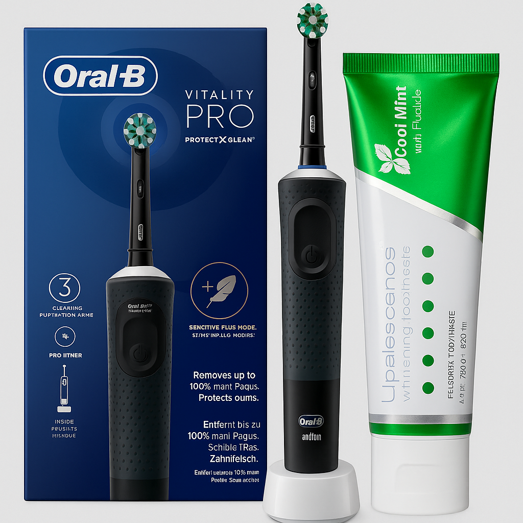 Opalescence tandkräm 100 ml + Oral-B Vitality Pro, 1 eltandborste (Small & Smart Paket)