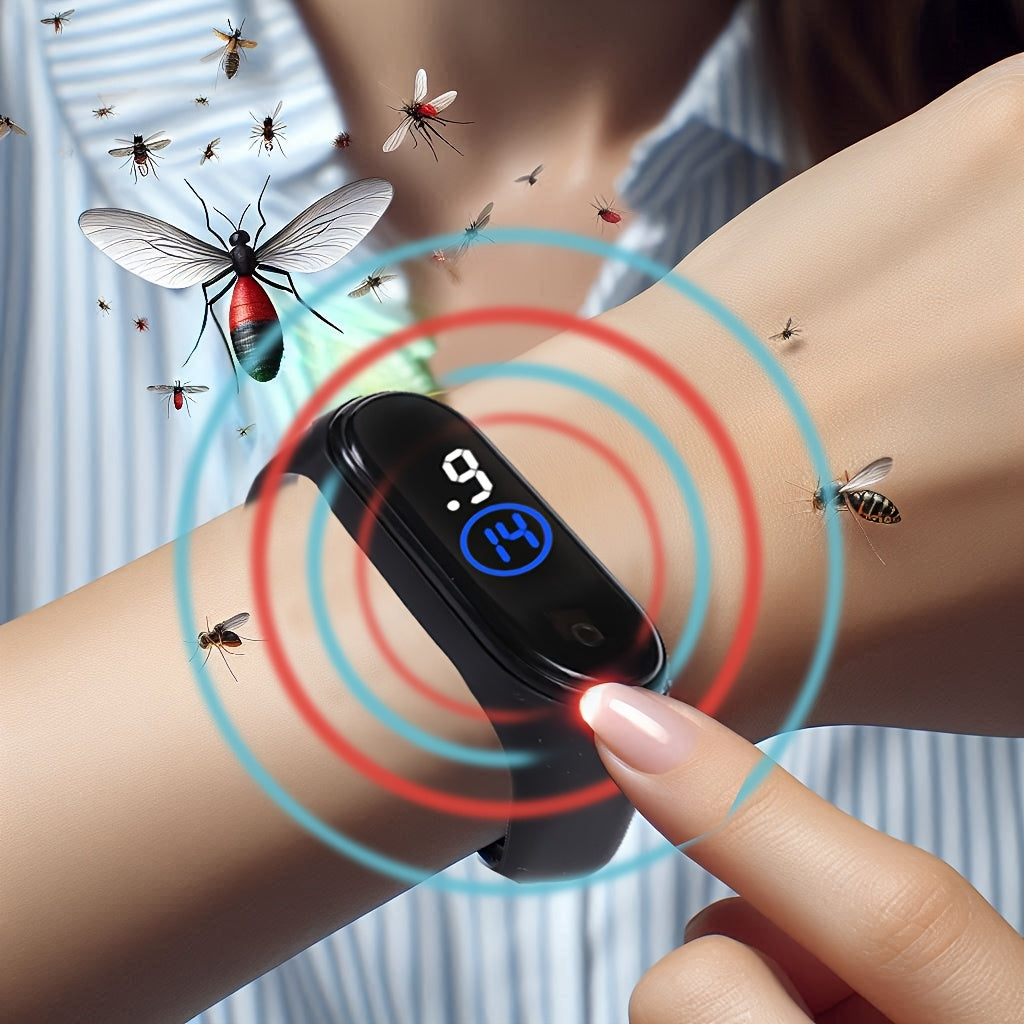 1 pc. silicone bracelet with mosquito repellent function - portable and stylish