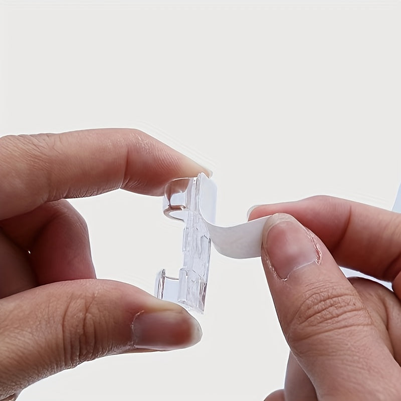 100 pcs Transparent Self-Adhesive Cable Clips