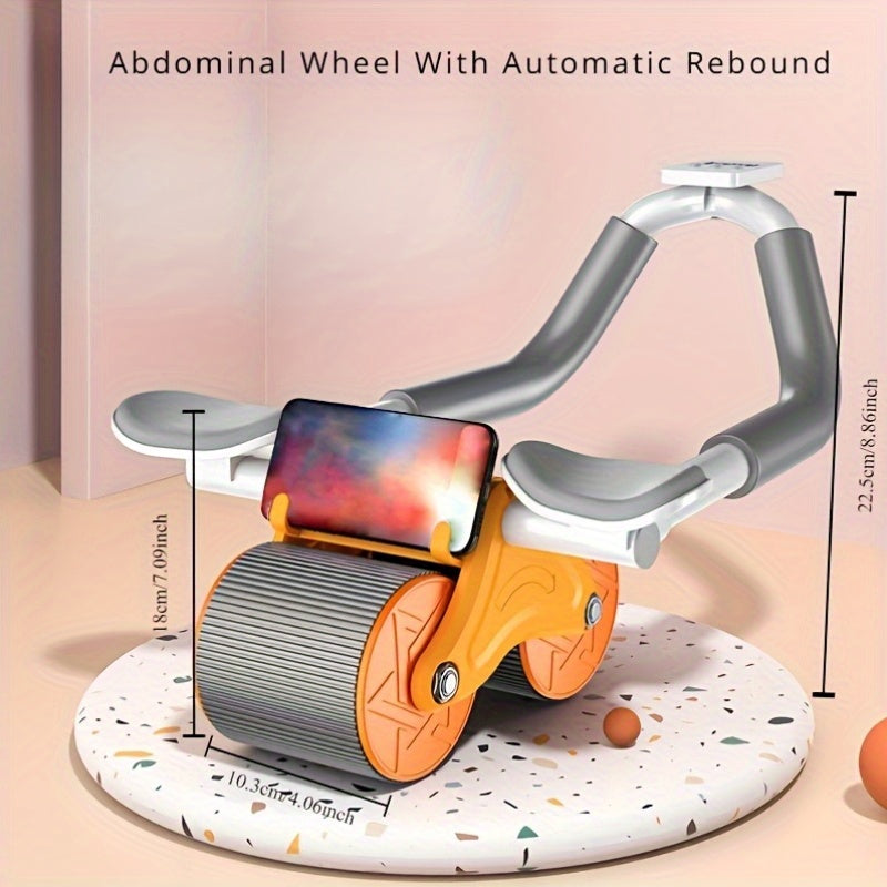 Abs Roller with elbow support and automatic rebound