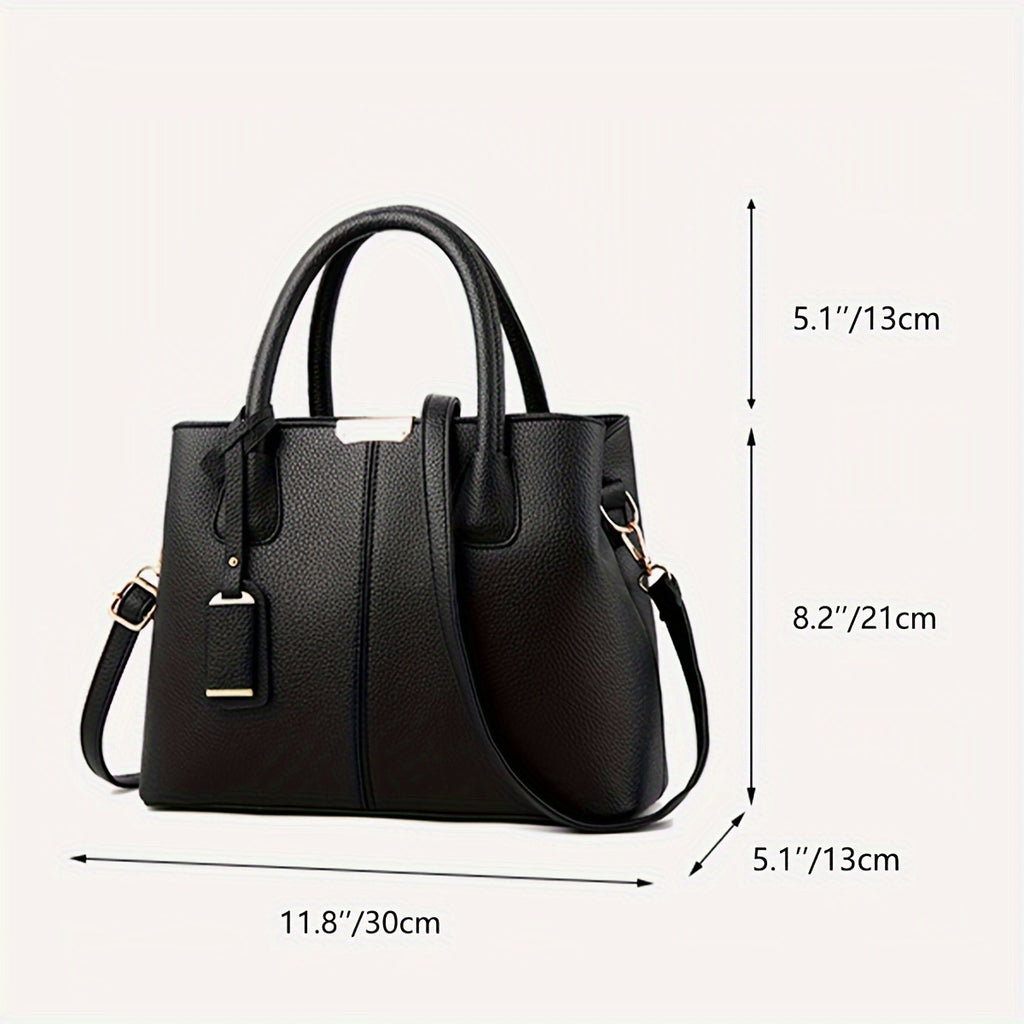 Stylish Black Quilted Tote Bag for Women