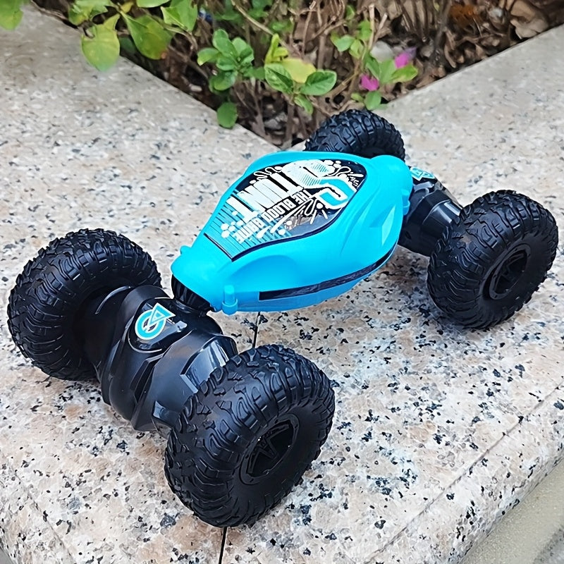 LED-lit stunt RC car with gesture control and climbing