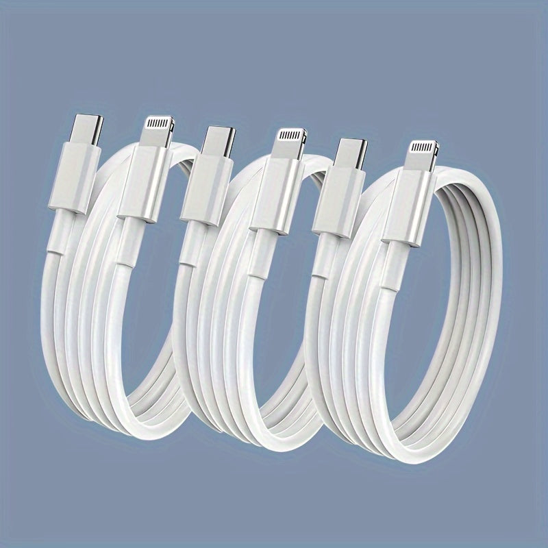 3-Pack Snabbladdningskabel USB-C till Lightning