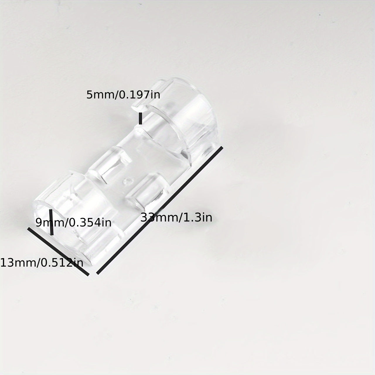 100 pcs Transparent Self-Adhesive Cable Clips