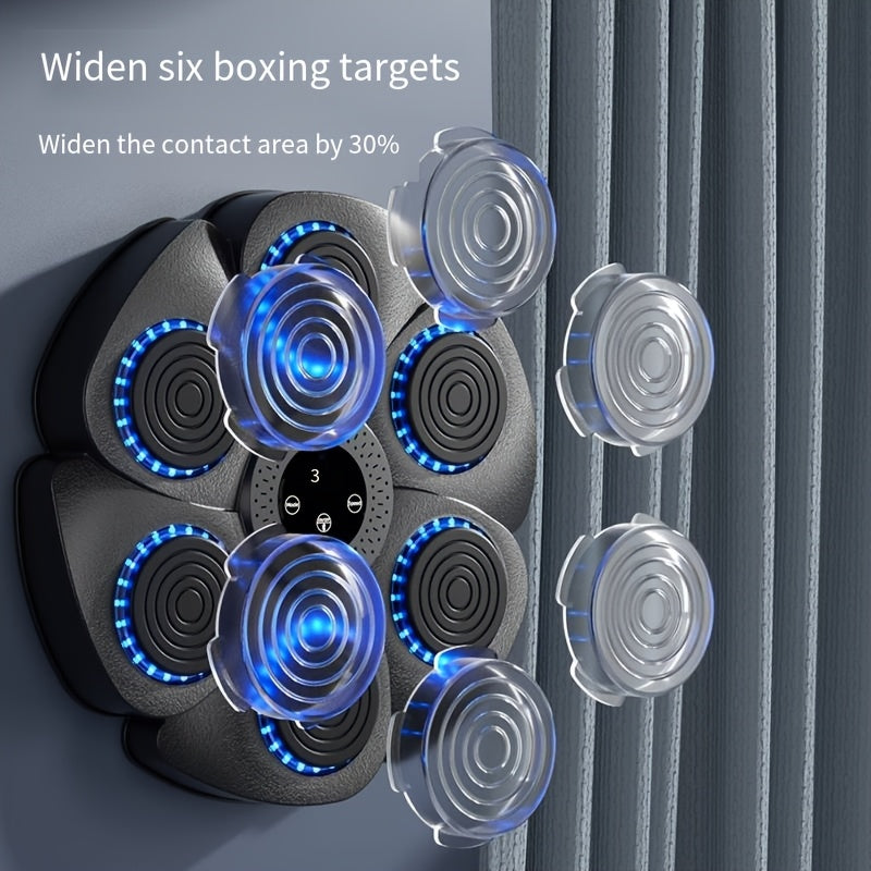 Smart music boxing trainer with LED &amp; digital display