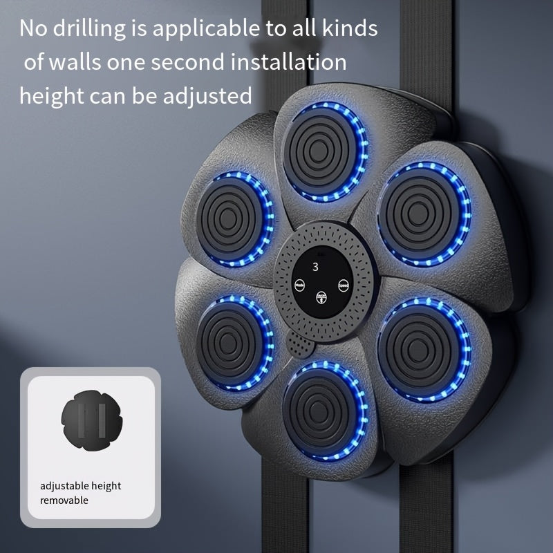Smart music boxing trainer with LED &amp; digital display