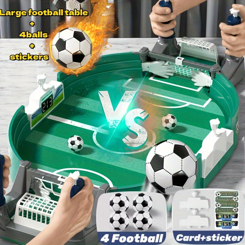 Table football game with 4 balls
