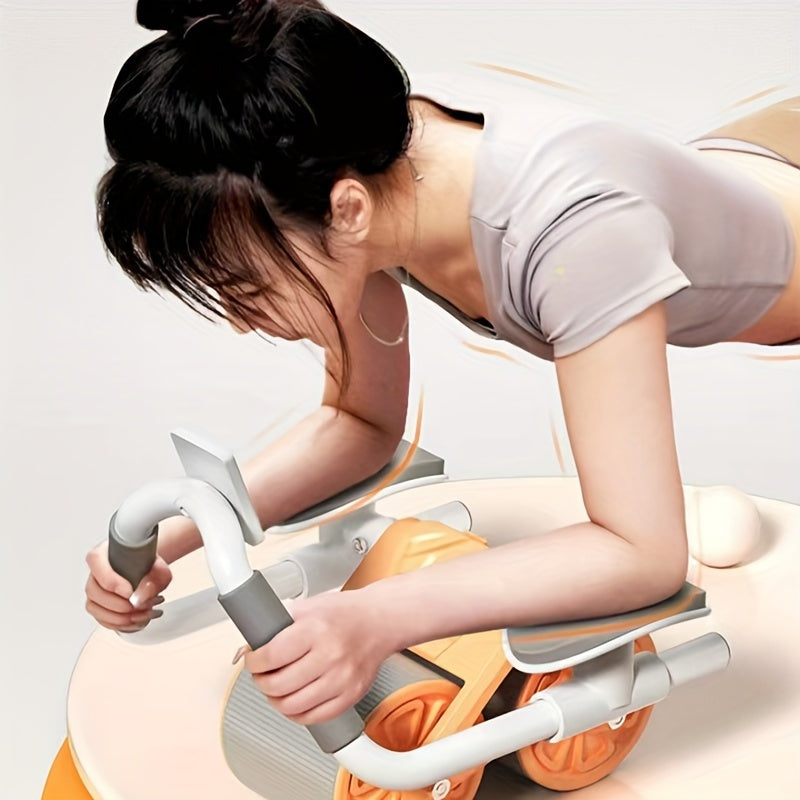 Abs Roller with elbow support and automatic rebound